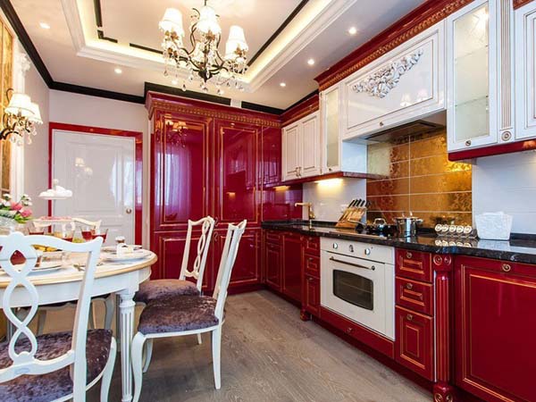 Красная кухня в интерьере: 115 самых красивых вариантов дизайна